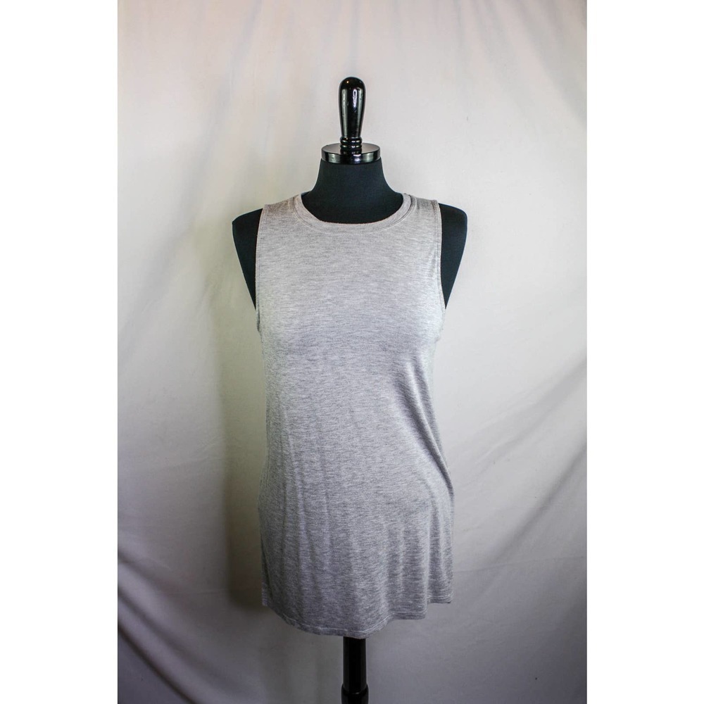 Athleta Long Tank Top Gray Size ST